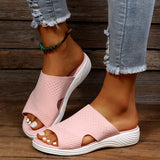 Women Casual Beach Slippers Orthopedic Stretch Orthotic Sandals Summer Female Open Toe Breathable Slides Stretch Shoes Outdoor