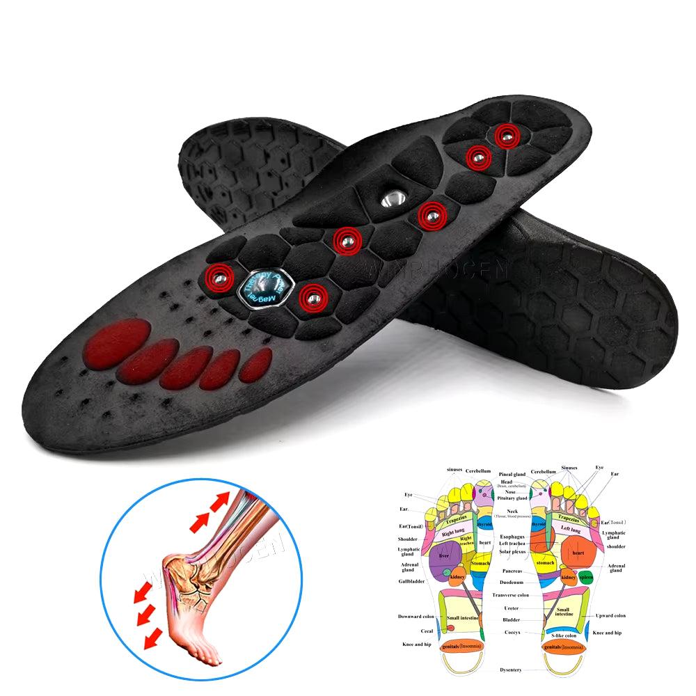 Premium Orthopedic Magnetic Therapy Insoles Slimming Weight Loss Arch Support Shoes Pads for Men Women Massage Foot Care Sole