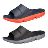 Mens Sport Recovery Sandals Arch Support Plantar Fasciitis Thick Cushion Slides Non-Slip Lightweight Comfort Orthotic Slippers