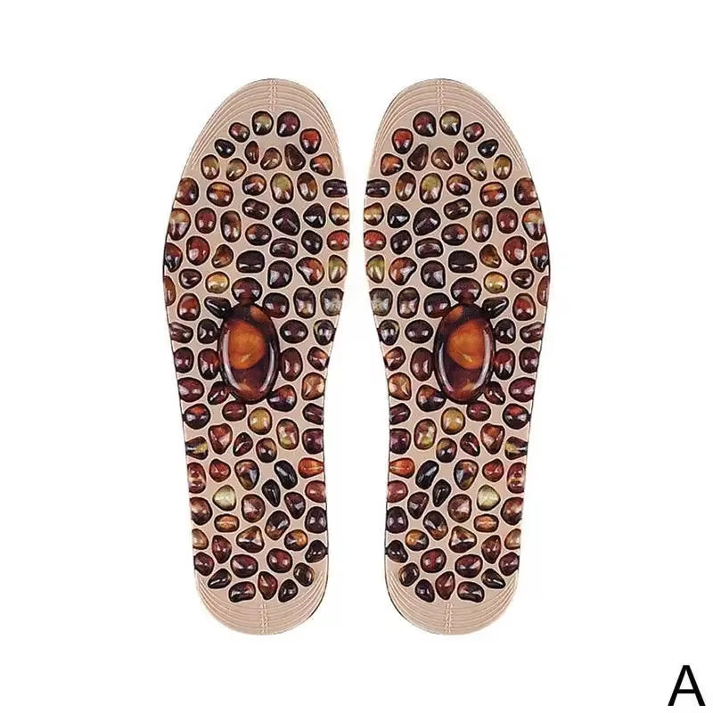 Acupressure Magnetic Massage Foot Therapy Reflexology Unisex Insole Shiatsu Pain Insoles Relief Massager Therapy Pebble