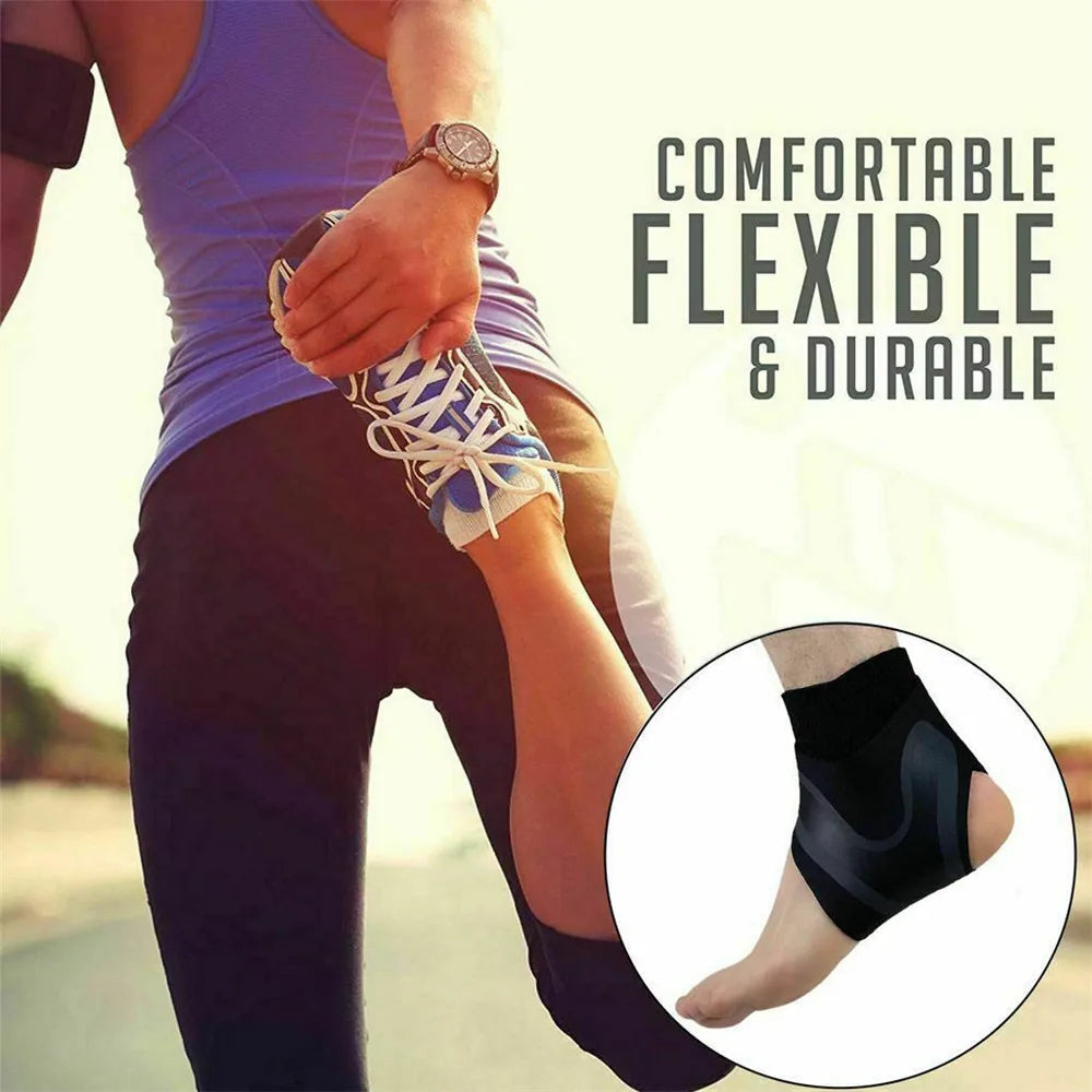 1 Pc Ankle Brace Support Compression Sleeve Elastic Plantar Fasciitis Pain Relief Foot Bandage Protective Wrap Sports Socks