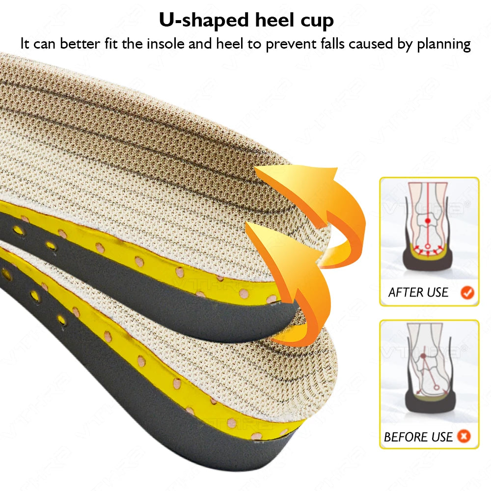 Orthotic Gel Insoles for Sneaker Orthopedic Flat Foot Cushion Insert Arch Support Pad Foot Pain-Relieving Man Women