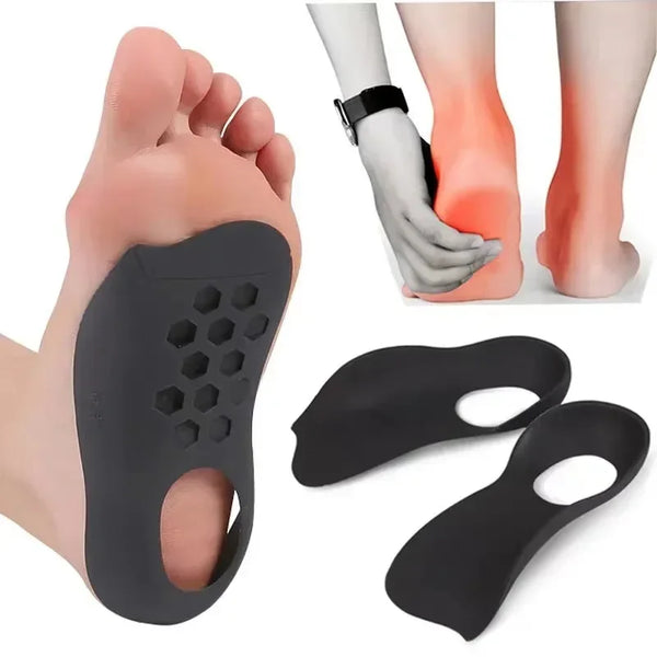 2024Orthotic for Flat Foot O-Shaped Legs Correction Arch Support Plantar Fasciitis Orthopedic Insoles Men/Women Foot Care Insert