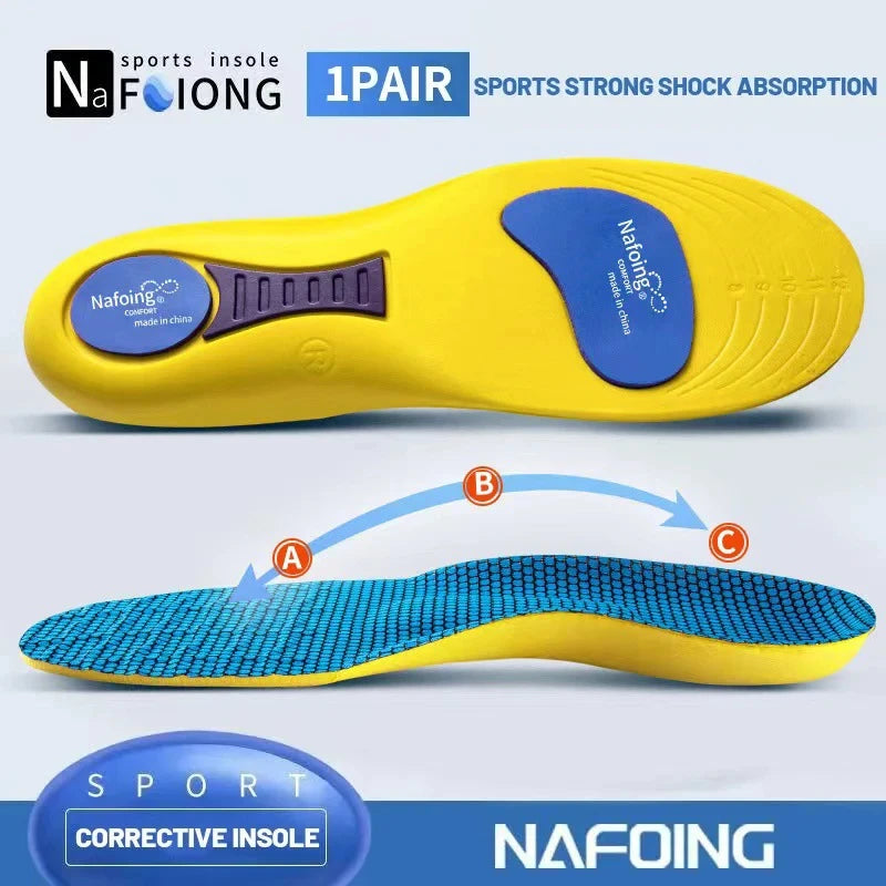 Sport Insoles for Shoes Sole Orthopedic Insoles Shock Absorption Deodorant Breathable Cushion Running Insoles for Feet Man Women