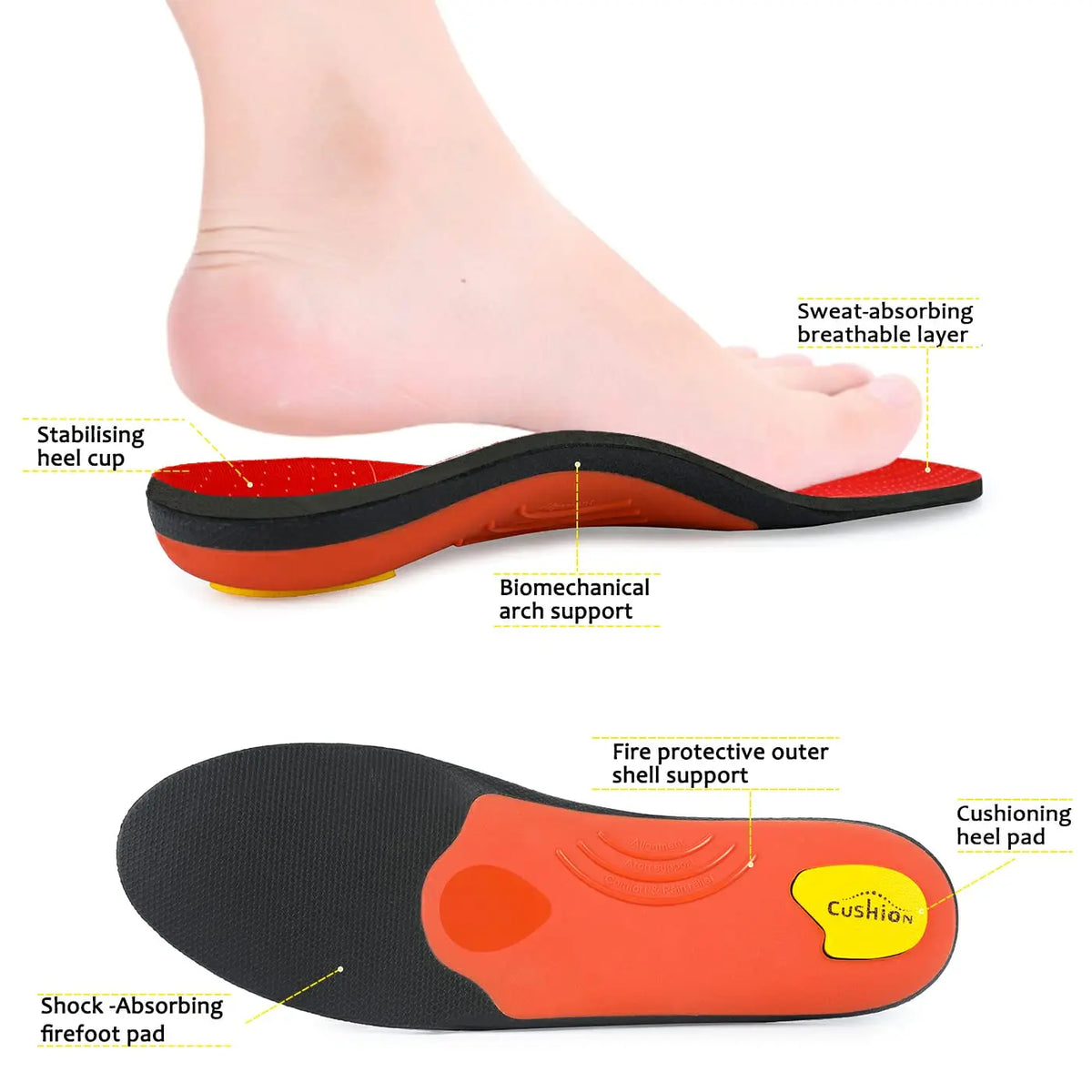 Plantar Fasciitis Orthopedic Sport Insole Men Women Sneaker Flat Feet High Arch Support Orthotic Insoles Plantillas Insert Sole