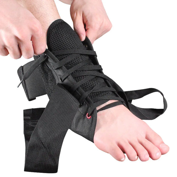 1PCS Ankle Brace Support Sports Adjustable Lace up Ankle Stabilizer Straps for Sprained Foot Compression Socks Sleeve