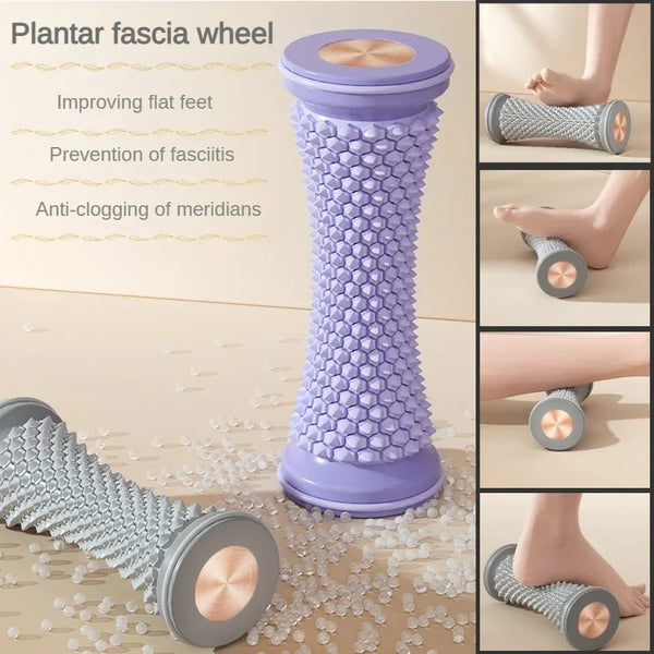 Foot Massager Massage Roller Yoga Massage Ball Plantar Fascia Roller Muscle Relaxation Care Plastic Manual Foot Massager