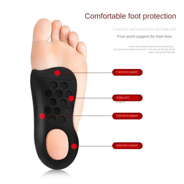 2024Orthotic for Flat Foot O-Shaped Legs Correction Arch Support Plantar Fasciitis Orthopedic Insoles Men/Women Foot Care Insert