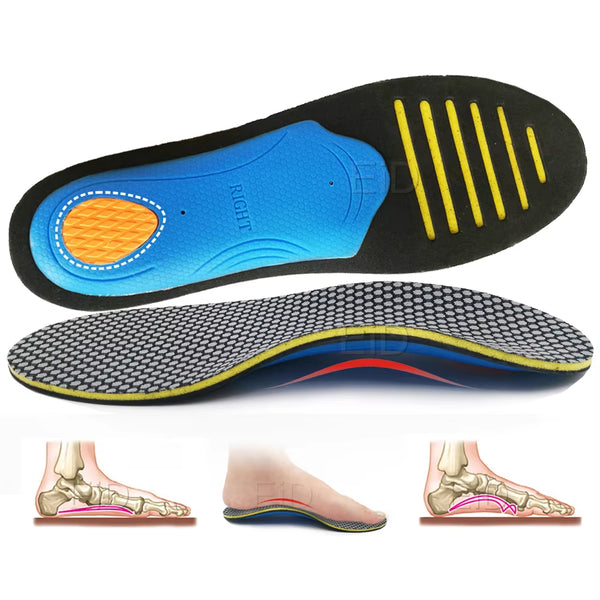 Orthotic Gel Insoles Orthopedic Arch Support Flat Foot Health Sole Pad for Shoes Insert Ease Pressure Pad Plantar Fasciitis